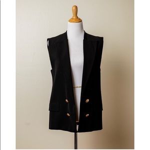 Vest with gold bottoms